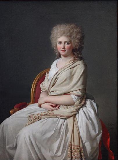 Jacques-Louis  David Countess of Sorcy oil painting picture